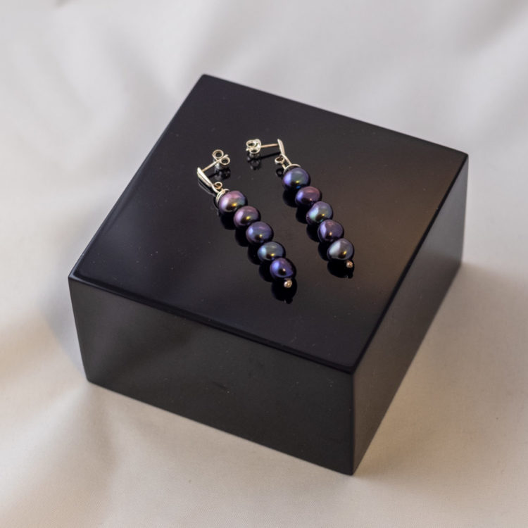 Peacock Pearl Earrings
